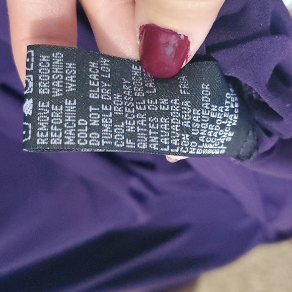 Scarlett Nite πPlum Purple Ruffled Dress,Women's sz12 - pull over stretch fit - Picture 6 of 8